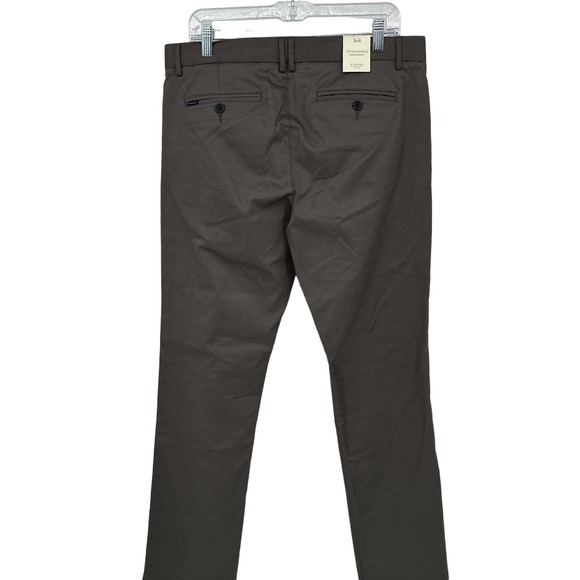 7 Diamonds Parker Chino Favorite Dress Pants Flat Front Gray Size 33/34 - Picture 7 of 7